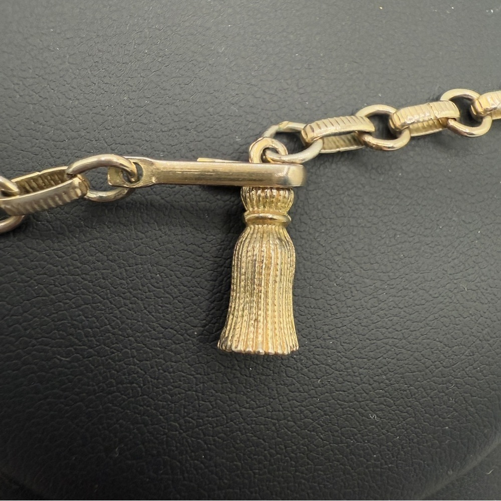 Signed Coro Mid Century White and Gold Collar Necklace with Dramatic Spikes - Picture 7 of 17